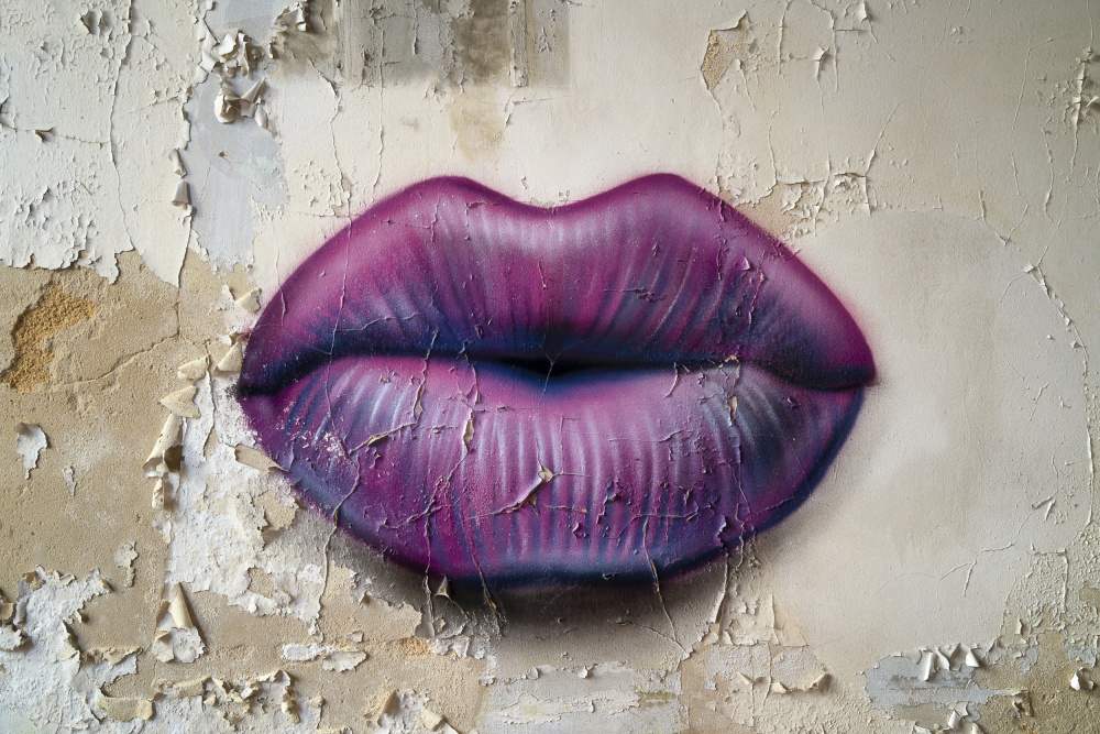 Lips on the Wall von Roman Robroek