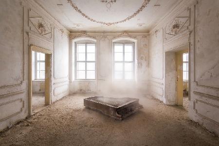 Abandoned Piano in the Dust