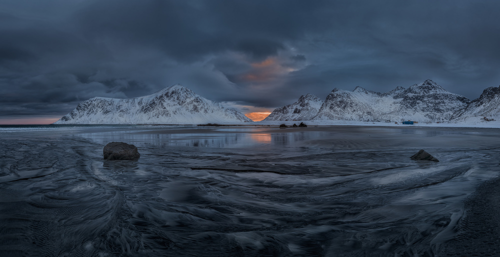 Pano Skagsanden  Lofoten Norway von Ronny Olsson