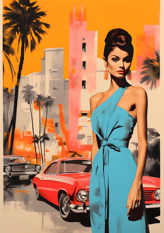 Diva of Hollywood - Pop Art von Rosa Piazza