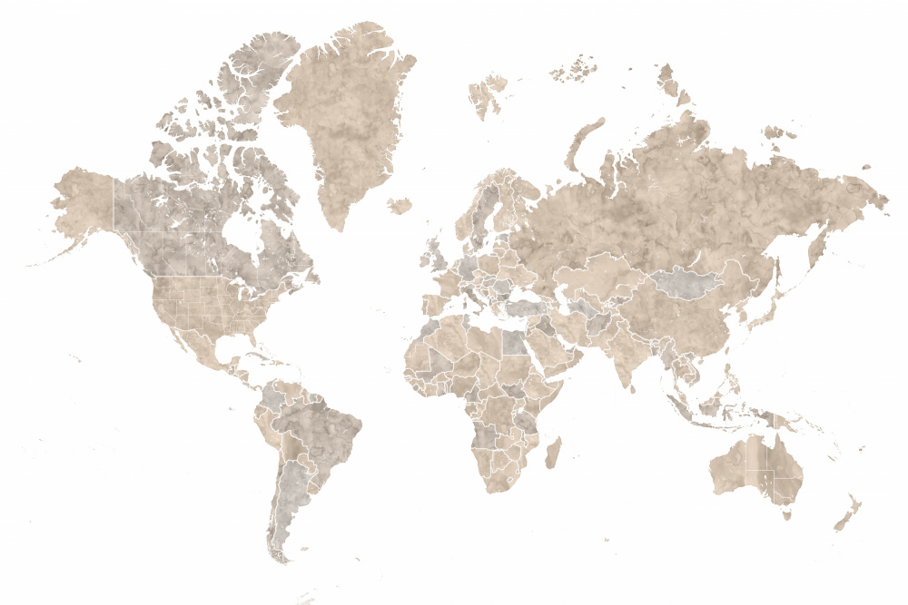 Abey world map no labels von Rosana Laiz Blursbyai