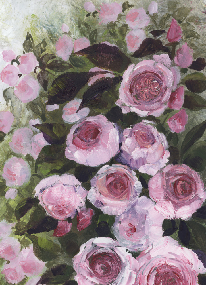 Aurorie painterly roses von Rosana Laiz Blursbyai