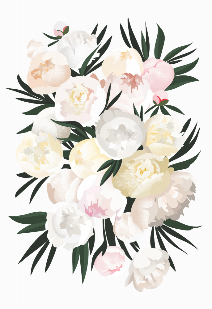 Dara bouquet in white von Rosana Laiz Blursbyai