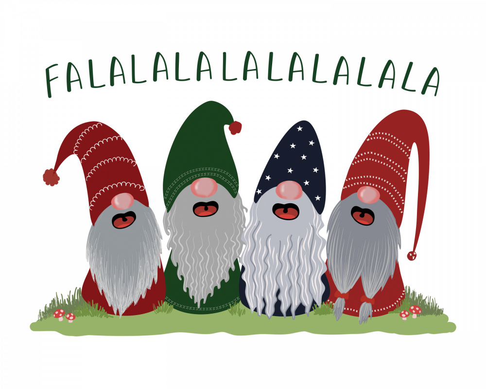 Fa la la la la gnomes von Rosana Laiz Blursbyai