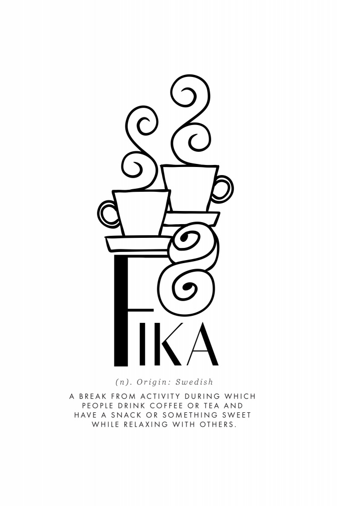 Fika illustrated definition von Rosana Laiz Blursbyai