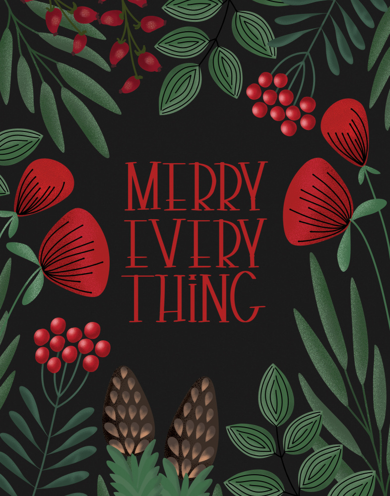 Merry everything in black von Rosana Laiz Blursbyai