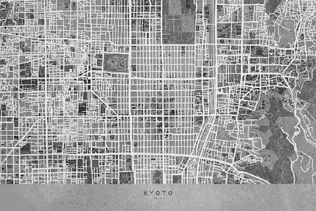 Gray map of Kyoto