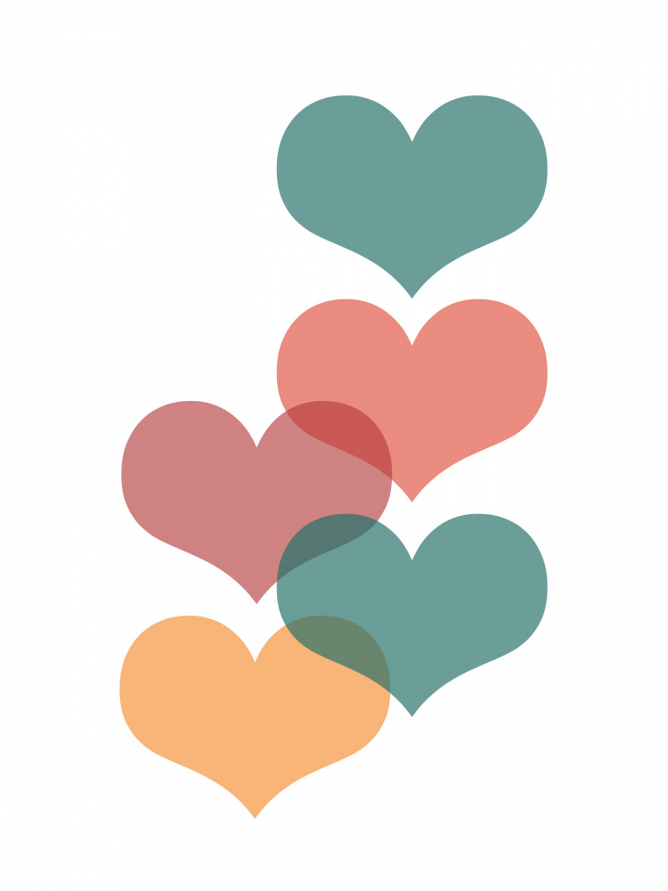 Mid century hearts von Rosana Laiz Blursbyai