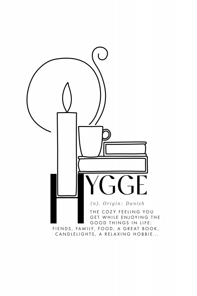 Illustrated hygge definition von Rosana Laiz Blursbyai