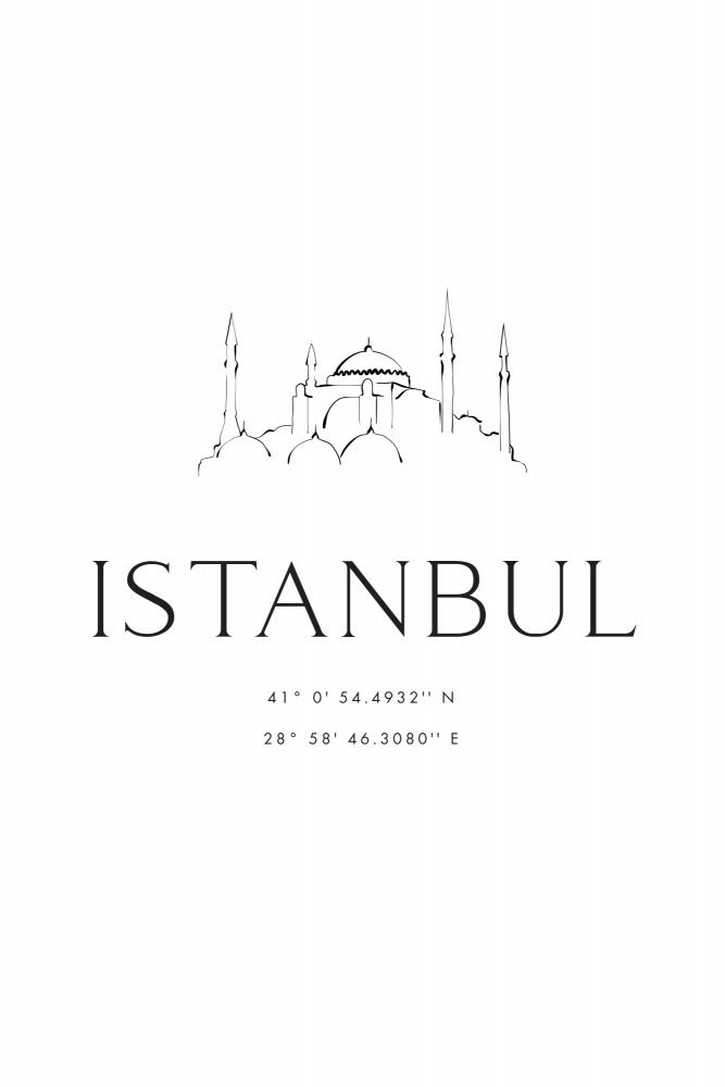 Istanbul coordinates von Rosana Laiz Blursbyai