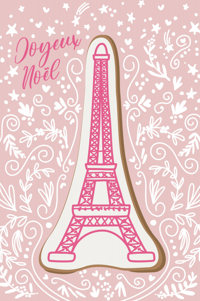 Eiffel tower iced gingerbread cookie von Rosana Laiz Blursbyai