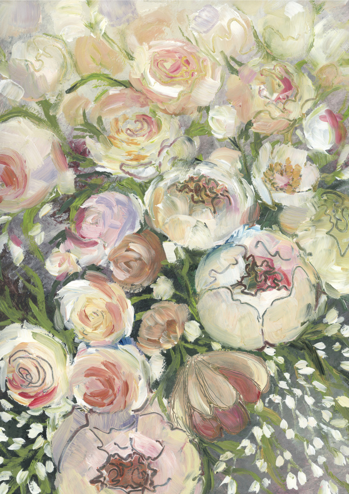 Maeve painterly florals von Rosana Laiz Blursbyai