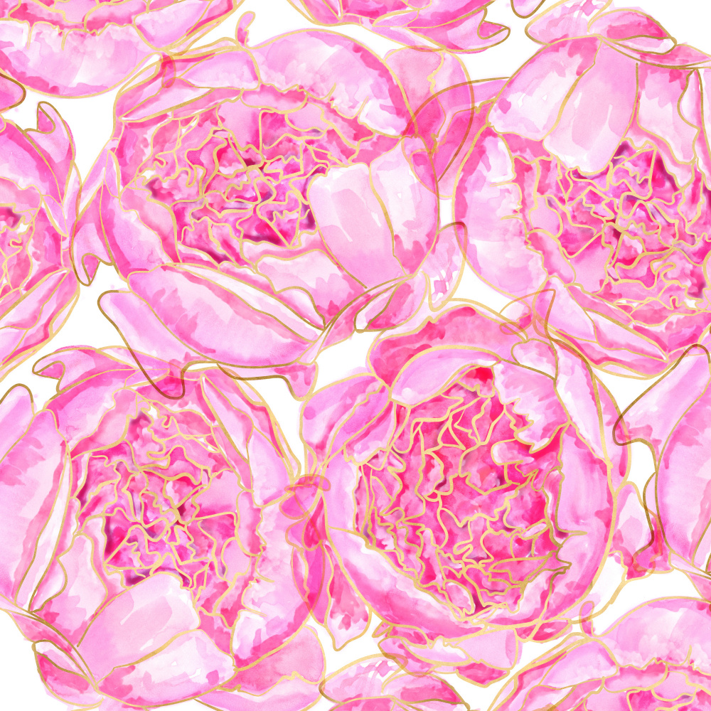 Sallys peonies pattern von Rosana Laiz Blursbyai