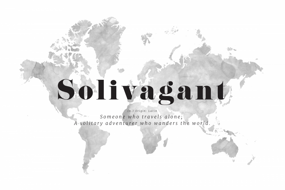 Solivagant world map von Rosana Laiz Blursbyai