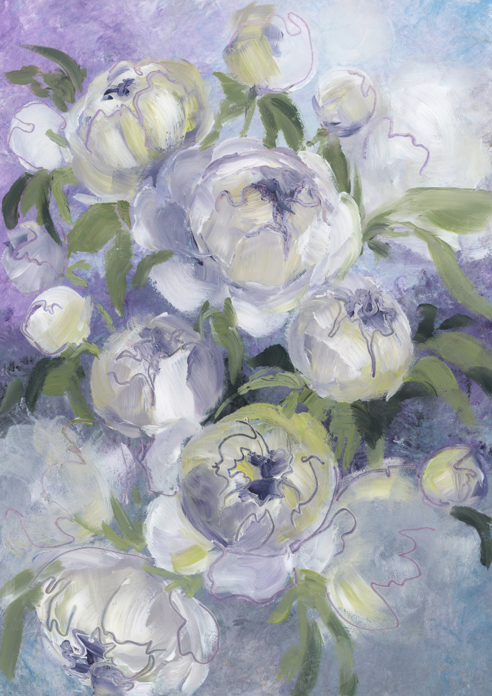 Sady painterly florals in violet von Rosana Laiz Blursbyai