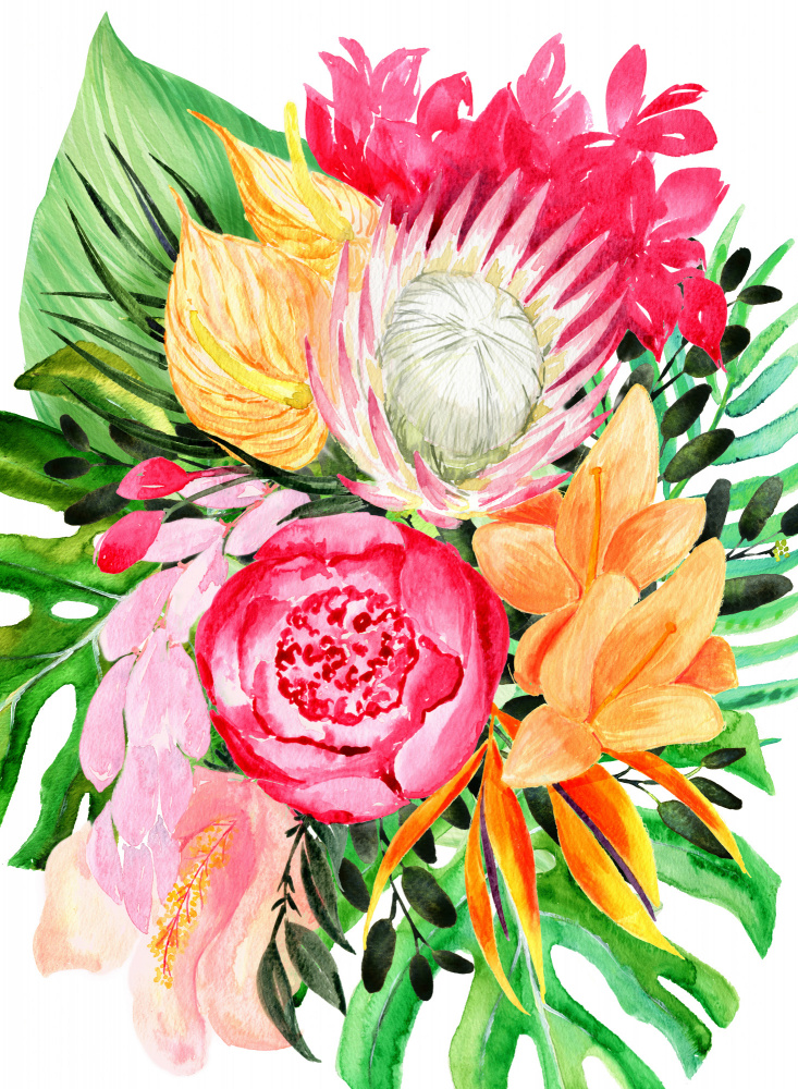 Celia tropical bouquet von Rosana Laiz Blursbyai