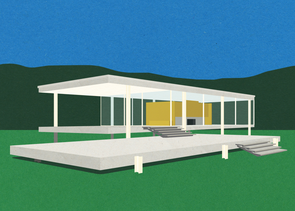 Ludwig Mies Van Der Rohe Farnsworth House von Rosi Feist