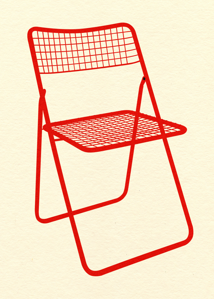 Ted Net Chair Red von Rosi Feist