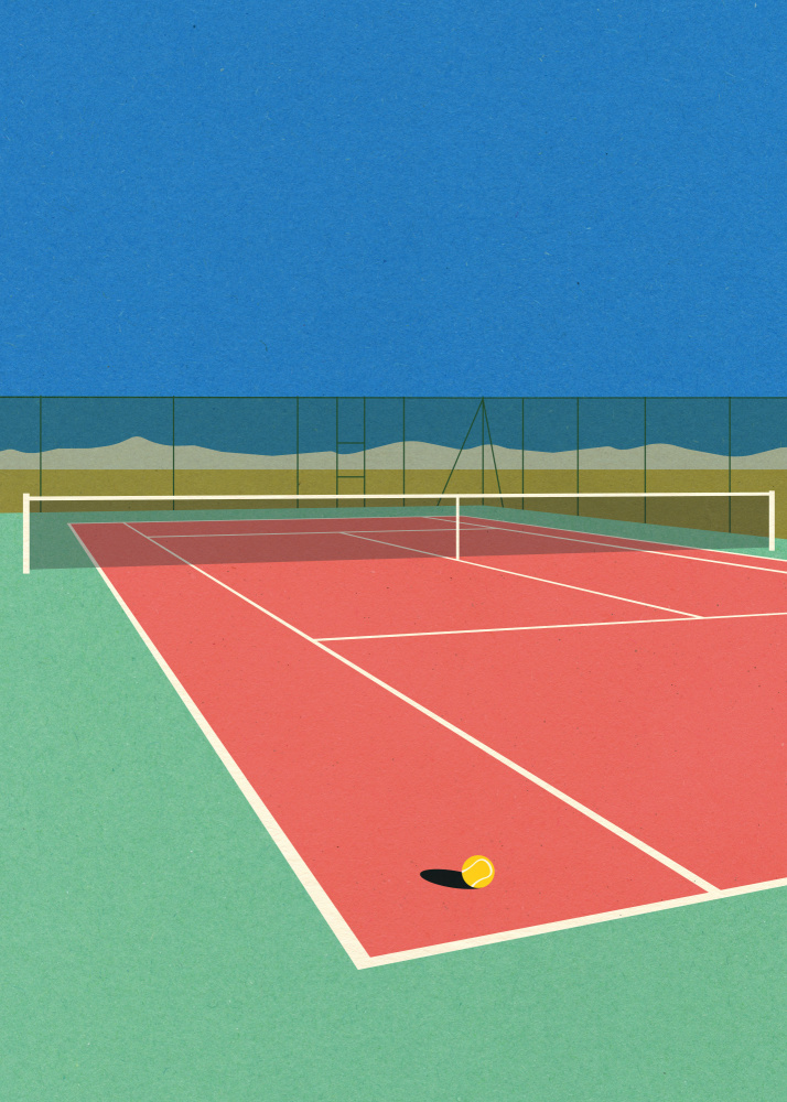 Tennis Court In the Desert von Rosi Feist