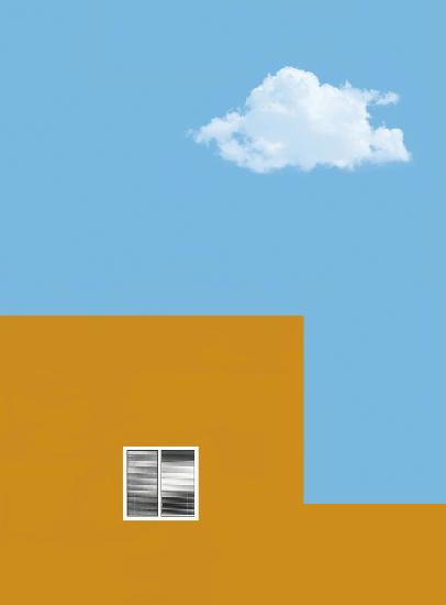 House and cloud