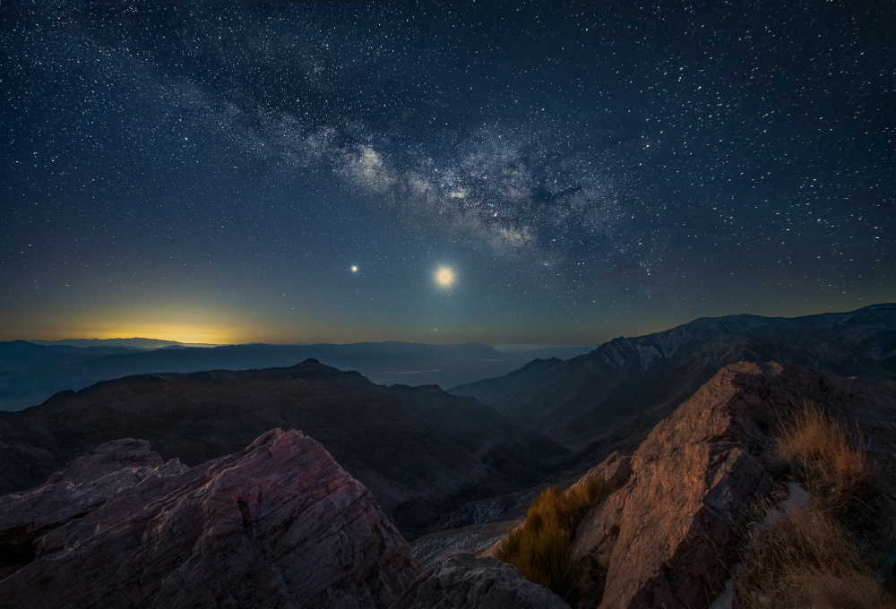 Milky Way with Moon von Ruiqing P.