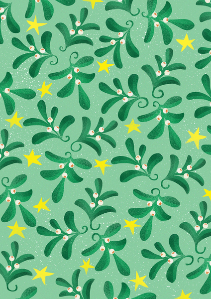 Green Christmas pattern von Runa Anastasiya Rudaya