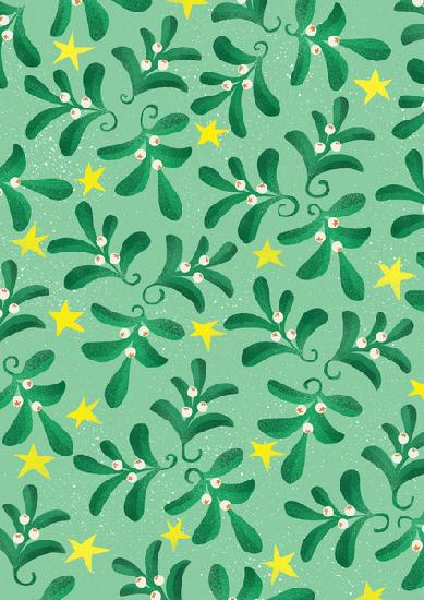 Green Christmas pattern