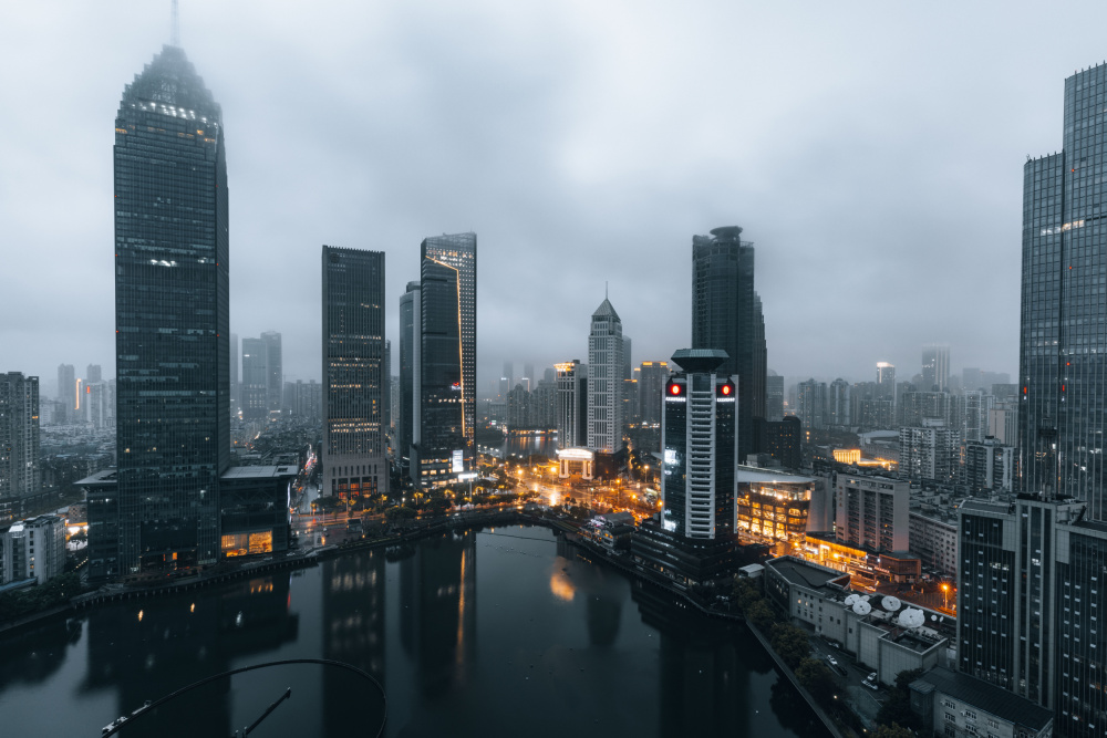 Wuhan skyline von Ruochen Shen