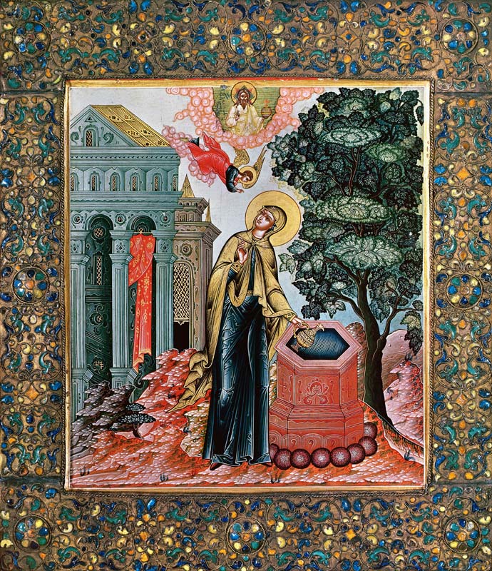 Annunciation at the Fountain von Russian School