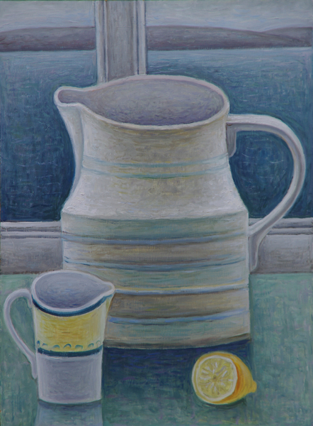 Still Life with Two Jugs and Lemon von Ruth  Addinall