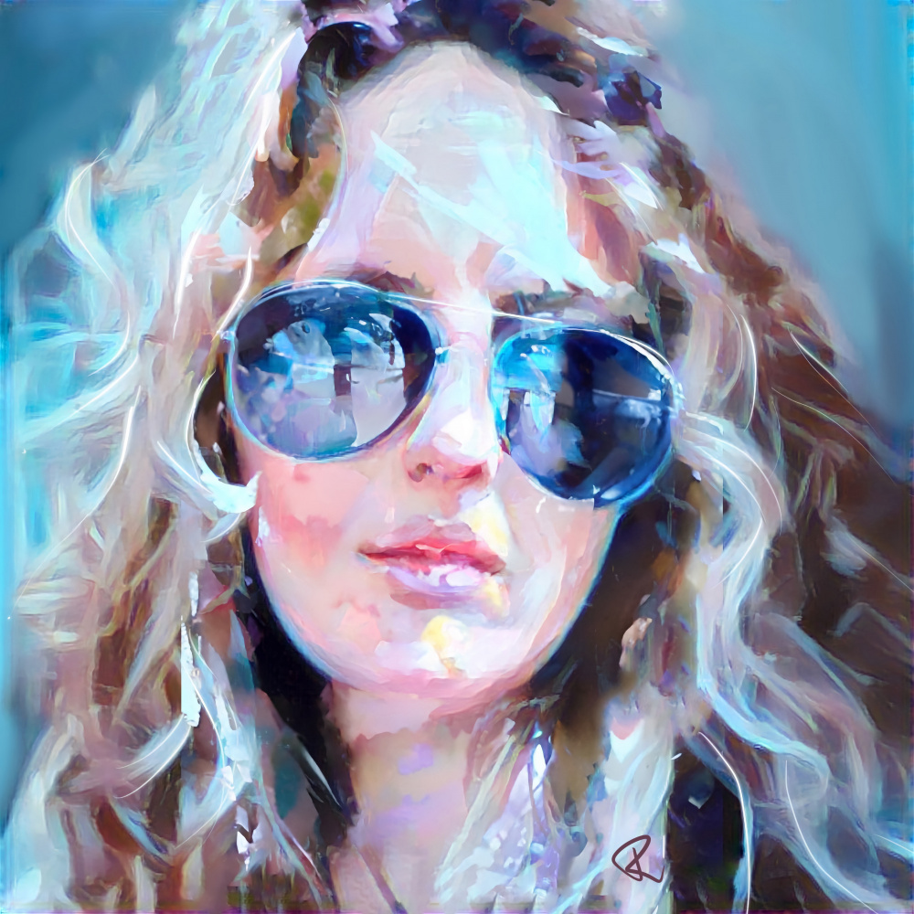 Self Portrait Imitating Janis Joplin von Ruth Day