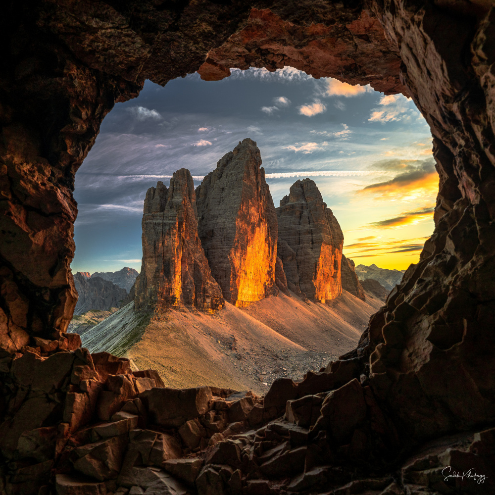 Window of Beautiful Sunset von Sadek Khafagy