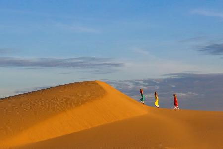 3 ladies in the dessert