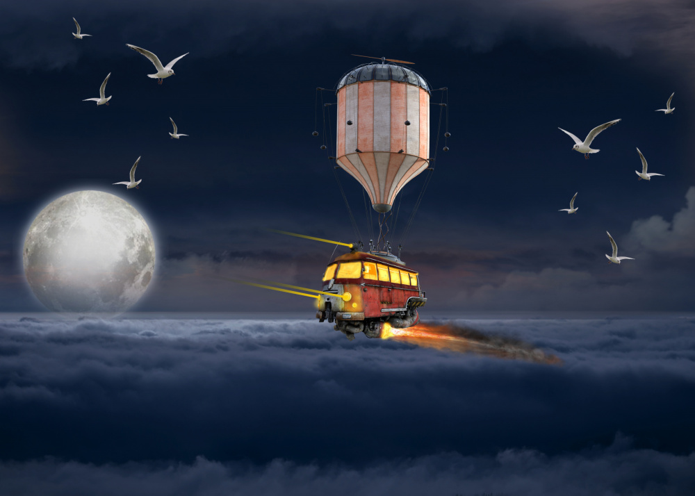 Flying Bus von Salome Zhividze