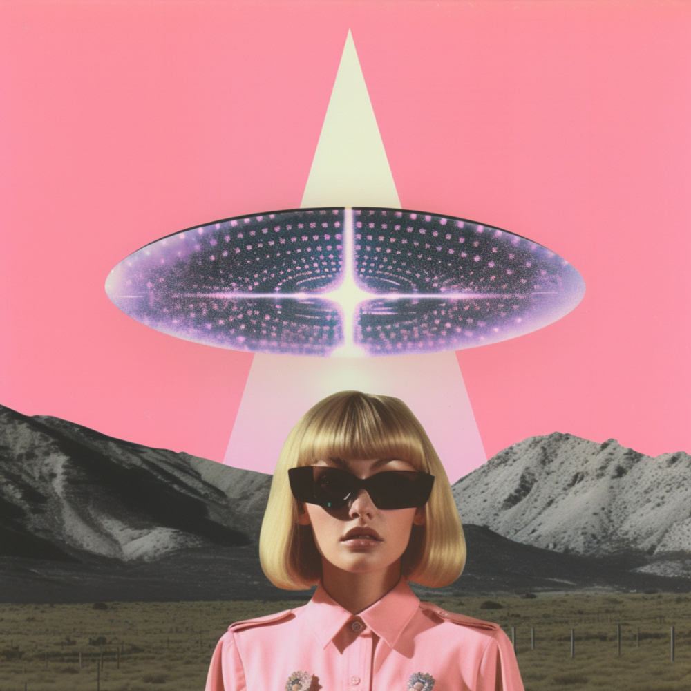 2Cool2bAbducted Collage Art von Samantha Hearn