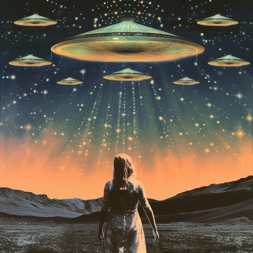 Take Me To Your Leader Collage Art von Samantha Hearn