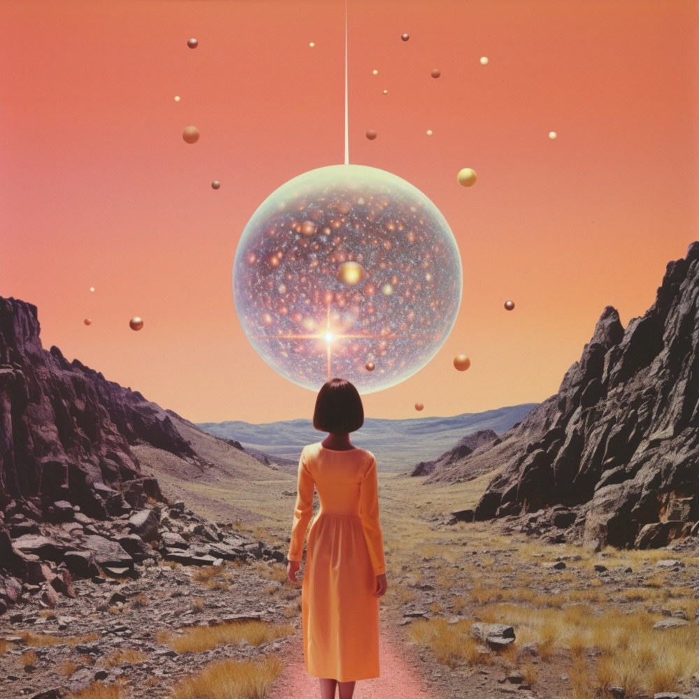 A Space Disco Collage Art von Samantha Hearn