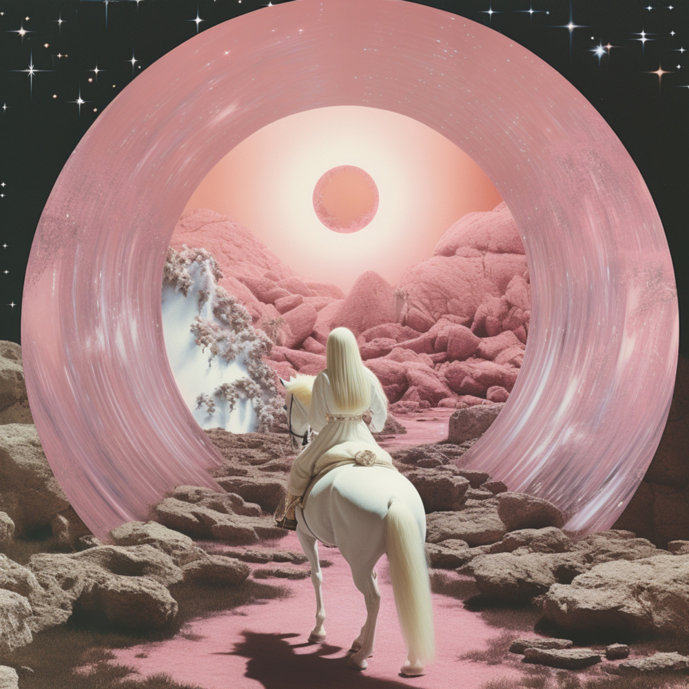 Interdimensional Space Collage Art von Samantha Hearn