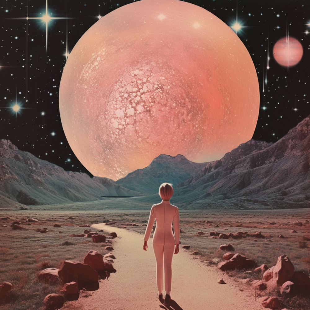 Planetary Space Collage von Samantha Hearn