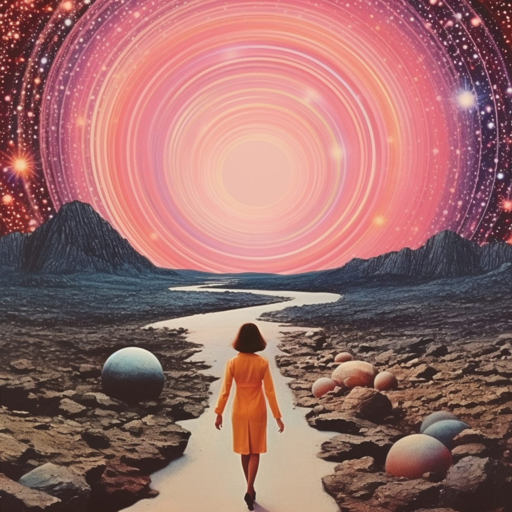 Portal Power Space Collage Art von Samantha Hearn