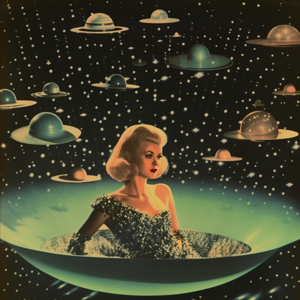 She Came From Space Collage von Samantha Hearn