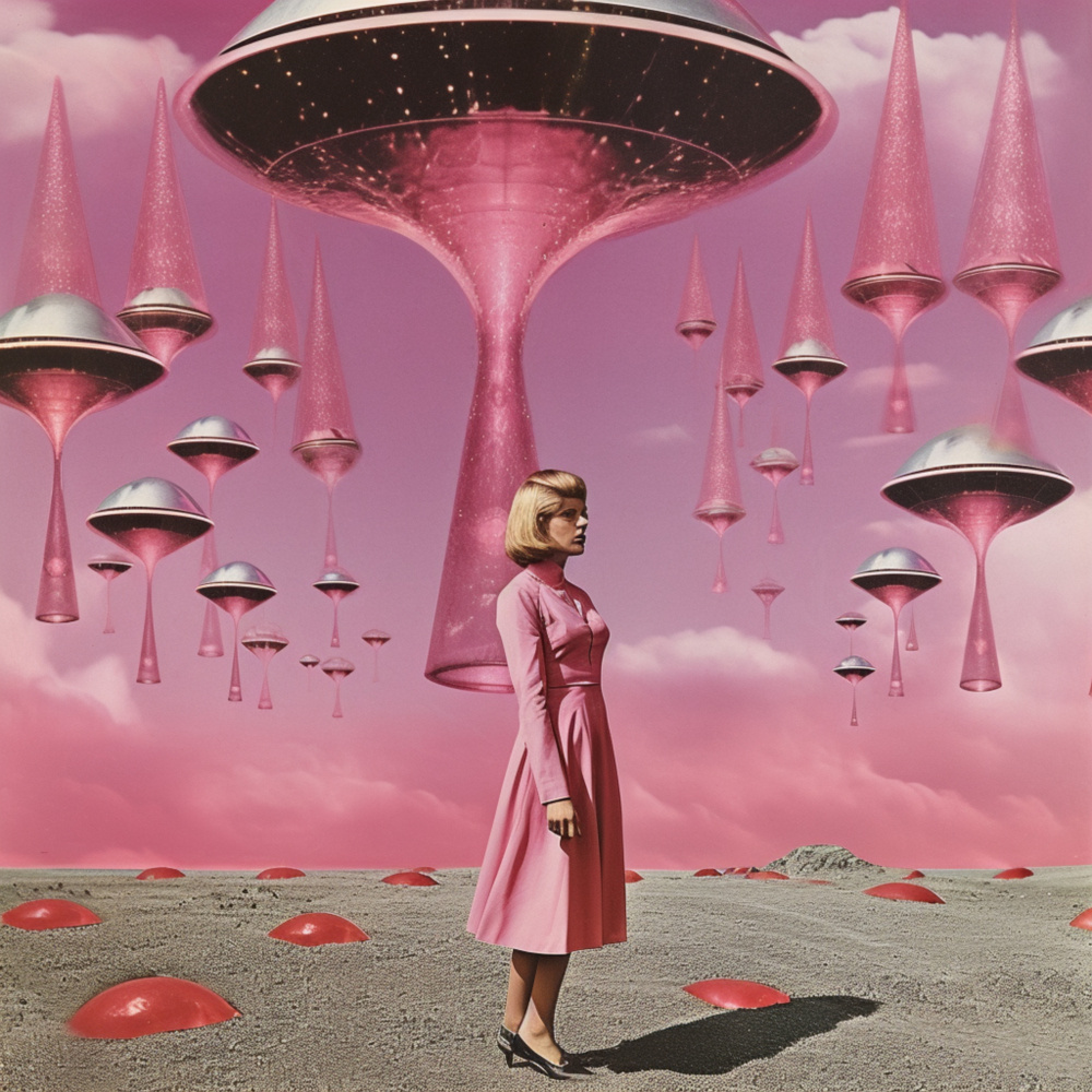 Surrealist Space Collage von Samantha Hearn