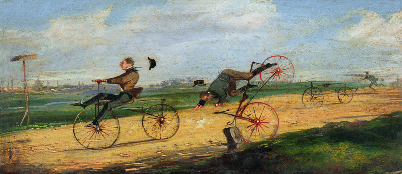 A Race between Lallement Velocipedes von Samuel Henry Gordon Alken