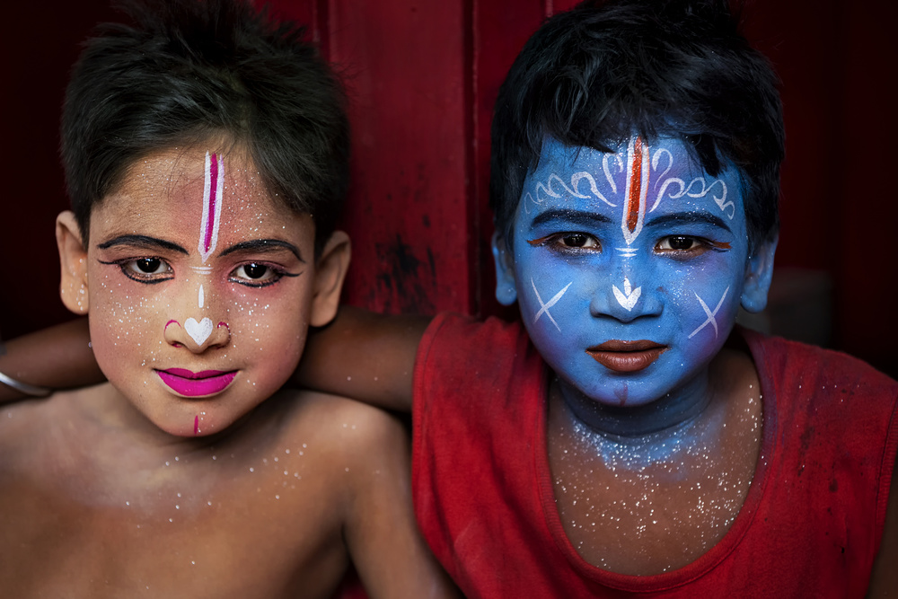 LORD KRISHNA &amp; LORD BALARAMA von Sanghamitra Bhattacharya