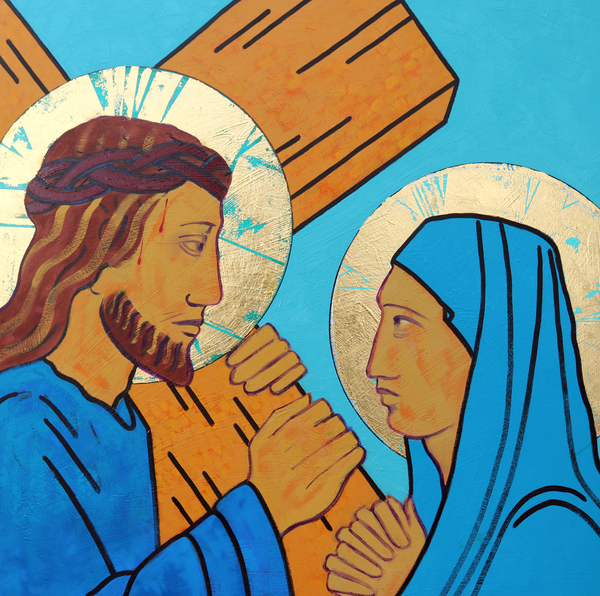 Jesus meets his mother von Sara  Hayward