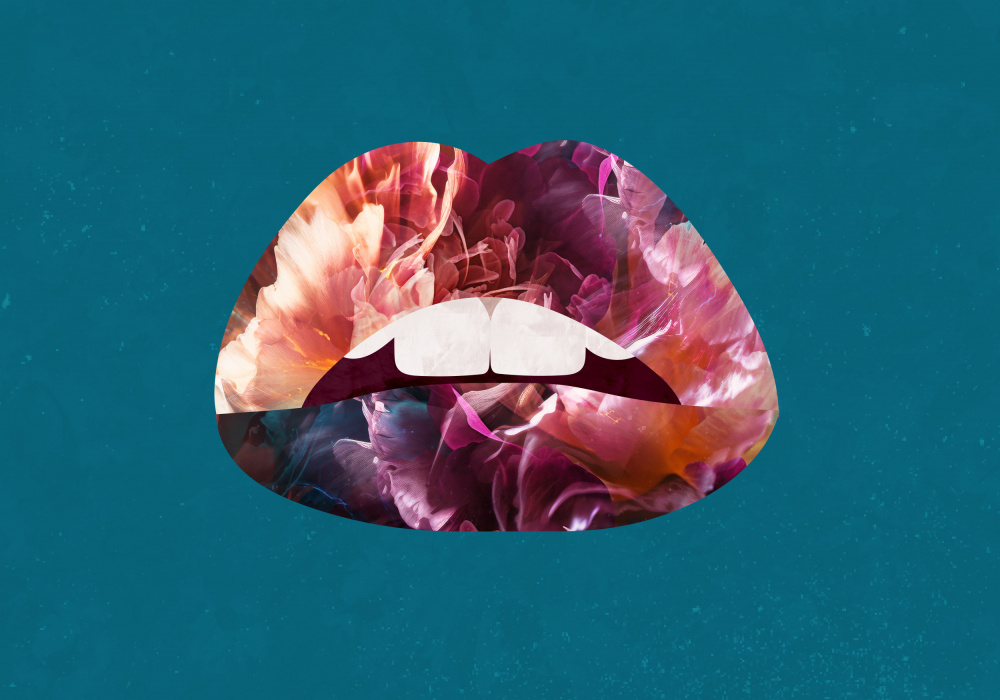 Floral Lips von Sarah Manovski