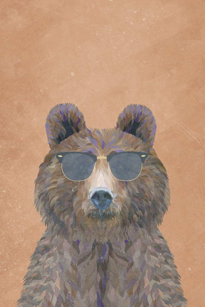 Cool Bear Portrait von Sarah Manovski