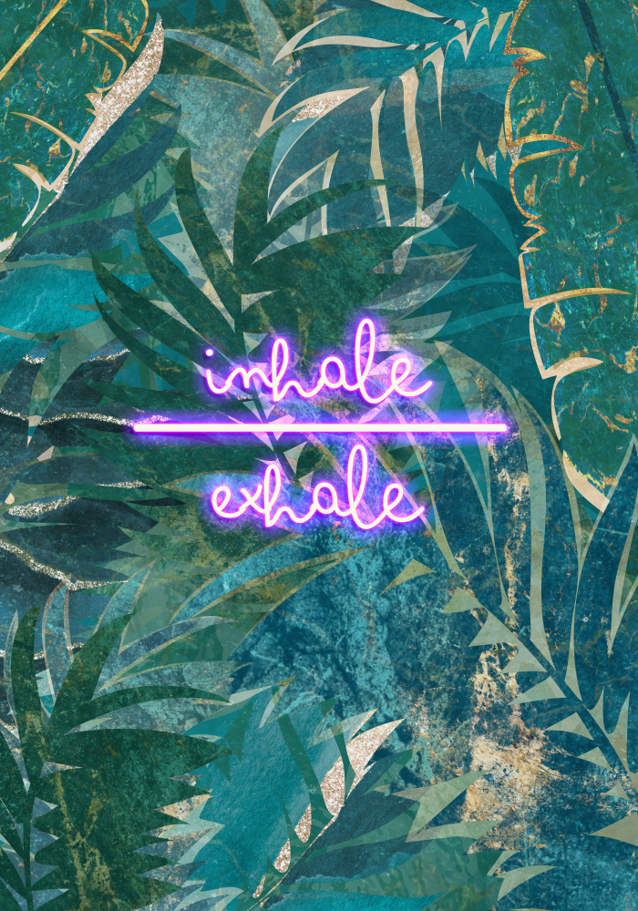 Inhale exhale neon jungle von Sarah Manovski