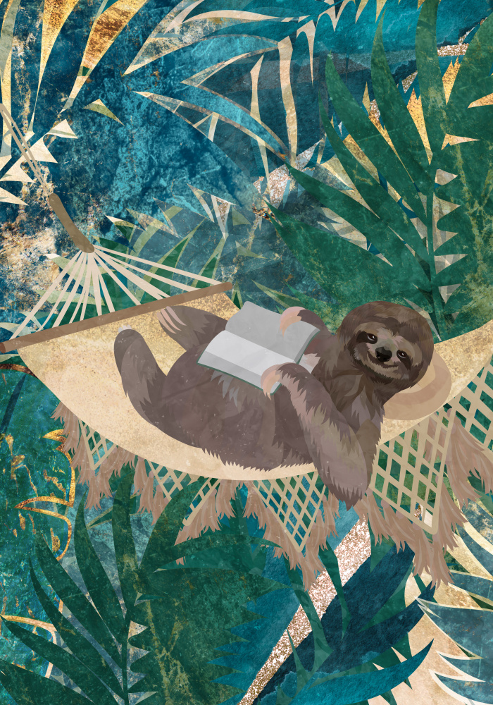 Sloth in the jungle von Sarah Manovski