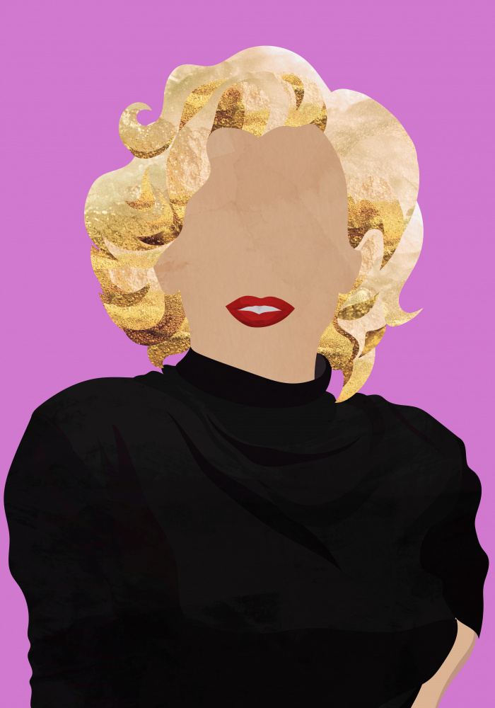 Faceless Marilyn Monroe Modern Art von Sarah Manovski